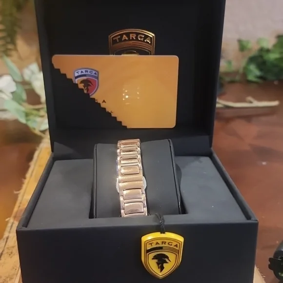 NWT LADIES LUXURY ROSE GOLD TARGA WATCH - Picture 4 of 6